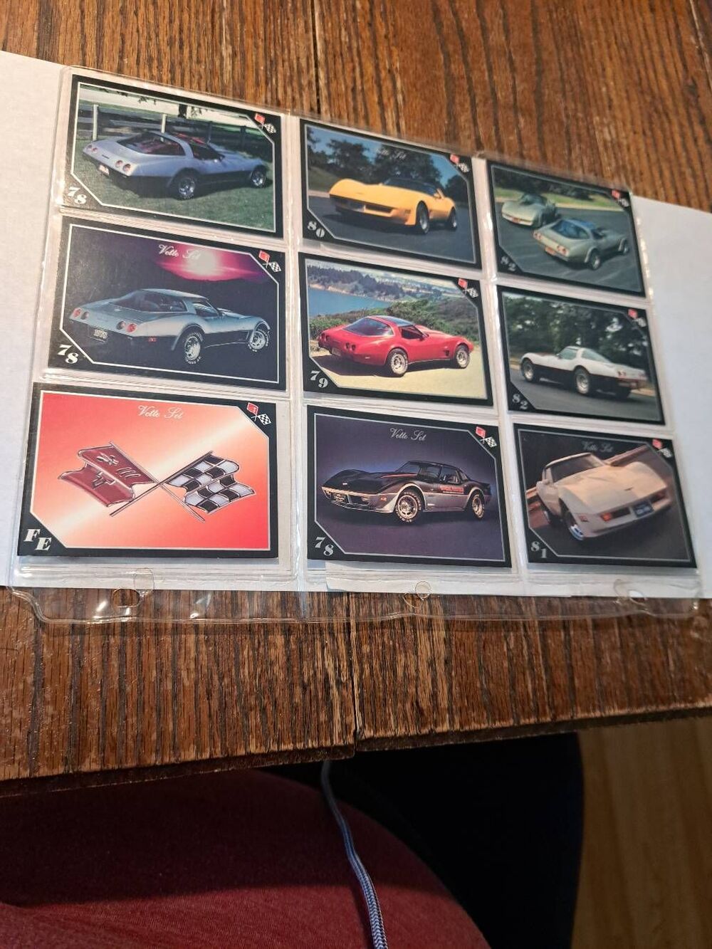 Vintage 1991 Collect A Card Vet Set Corvette Trading Cards Lot 9 Chevrolet Cards